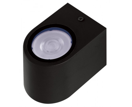 Накладной фасадный светильник под лампу с цоколем GU10 Jazzway PDL-R 72080 GU10-1 BL 230V IP65 (5039896) Черный