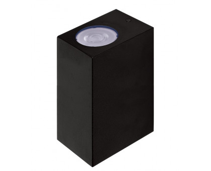 Накладной фасадный светильник под лампу с цоколем GU10 Jazzway PDL-S 72150 GU10-2 BL 230V IP65 (5039957) Черный