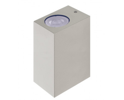 Накладной фасадный светильник под лампу с цоколем GU10 Jazzway PDL-R 72150 GU10-2 GR 230V IP65 (5040038) Серый