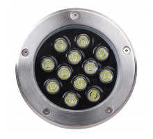 Встраиваемый тротуарный светодиодный (LED) светильник Jazzway PGR R130 7w 4000K 30° Сhrome IP67 (5006607A)