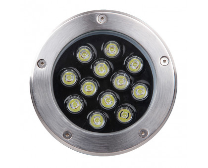 Встраиваемый тротуарный светодиодный (LED) светильник Jazzway PGR R130 7w 4000K 30° Сhrome IP67 (5006607A)