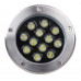 Встраиваемый тротуарный светодиодный (LED) светильник Jazzway PGR R180 12W 4000K 30° Сhrome IP67 (5006560A)