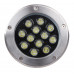 Встраиваемый тротуарный светодиодный (LED) светильник Jazzway PGR R130 7w 4000K 30° Сhrome IP67 (5006607A)