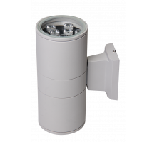 Накладной фасадный светодиодный (LED) светильник Jazzway PWL-300110/30D 2x9w 6500K GR IP65 (2857941B) Серый