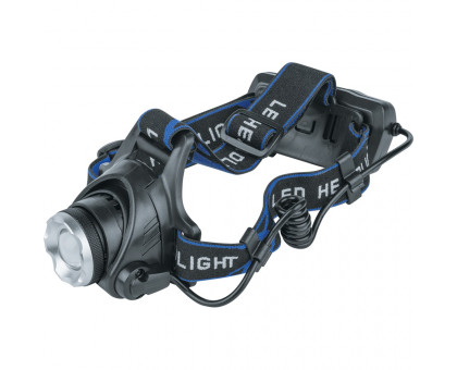 Налобный светодиодный (LED) фонарь Navigator NPT-H15-ACCU IP44 с аккумулятором 2400мАч (61438) 3 режима работы