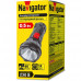 Пластиковый ручной светодиодный (LED) фонарь Navigator NPT-CP15-ACCU с аккумулятором 500мАч (61305) 2 режима работы