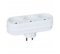 Разветвитель Navigator NAD-L-3X-WH А 2500Вт 3 розетки (94697) без заземлением