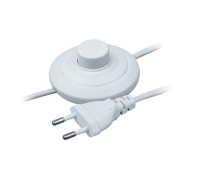 Шнур Navigator NPS-FS01-170-2x0.5-WH 2А 500Вт 1.7 м. (61600) с напольным выключателем Белый
