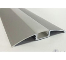 Накладной алюминиевый профиль VIASVET 2000х59.8х8 мм аннодированный серебрянный (SP270) однорядный