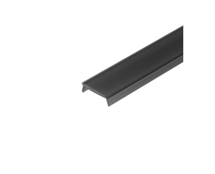 Накладной алюминиевый профиль VIASVET 2000х15.2х6 мм аннодированный черный (SP261B2) однорядный с черным рассеивателем